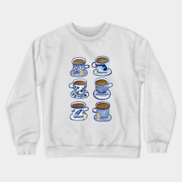 Cup of Tea, Please Crewneck Sweatshirt by JCPhillipps